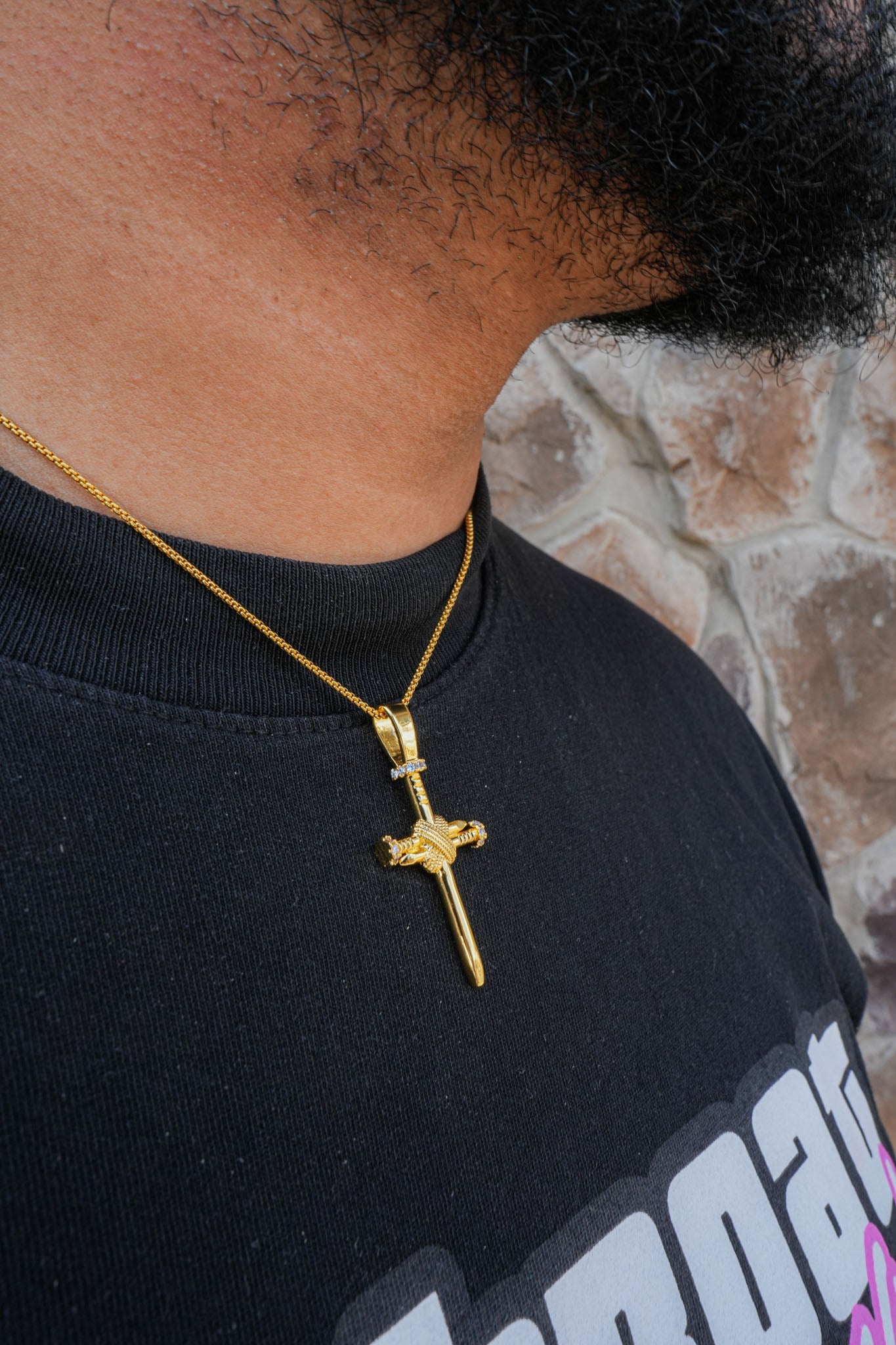 Nail Cross Pendant