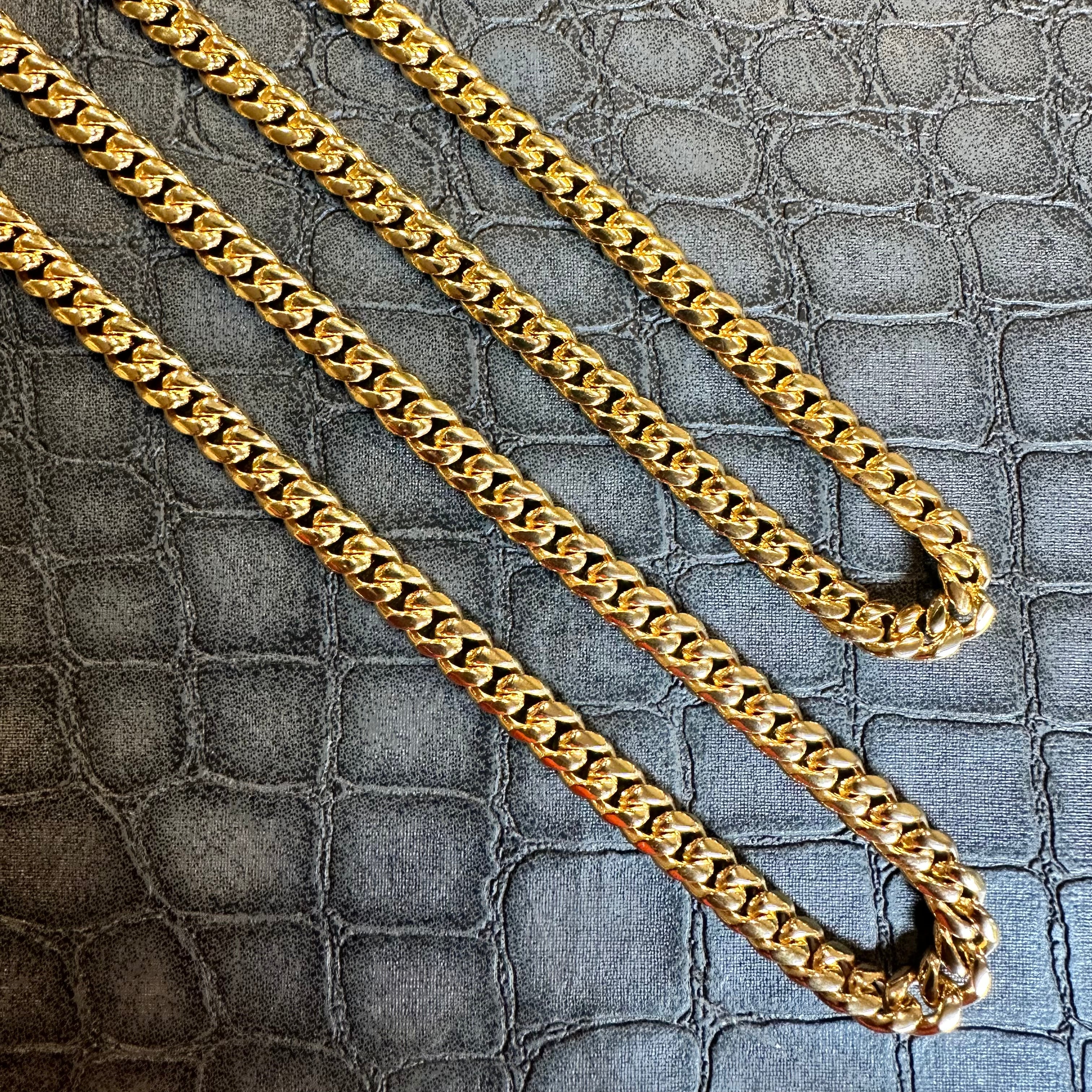 6MM Cuban Two Chain Bundle