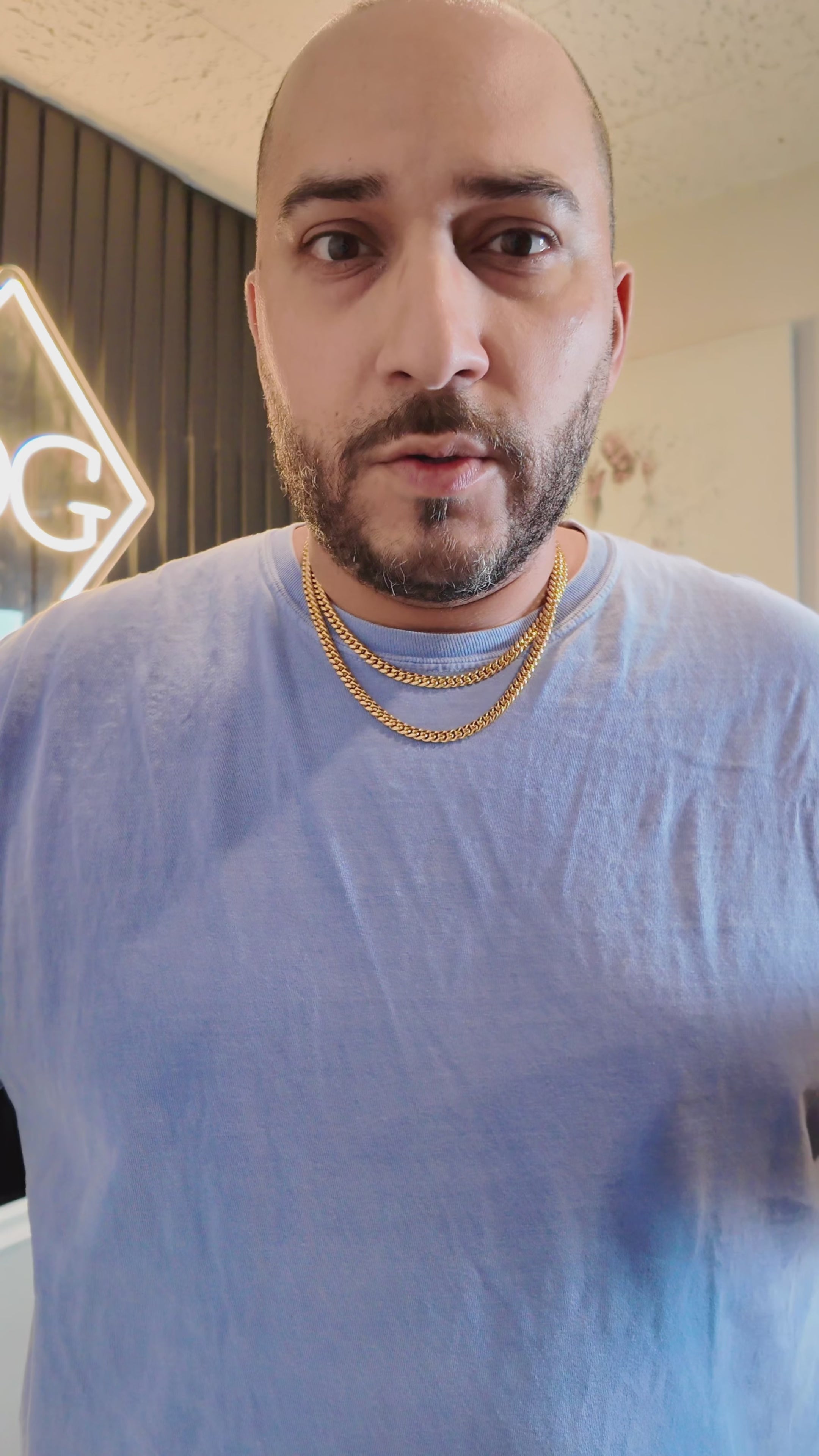 6MM Cuban Two Chain Bundle