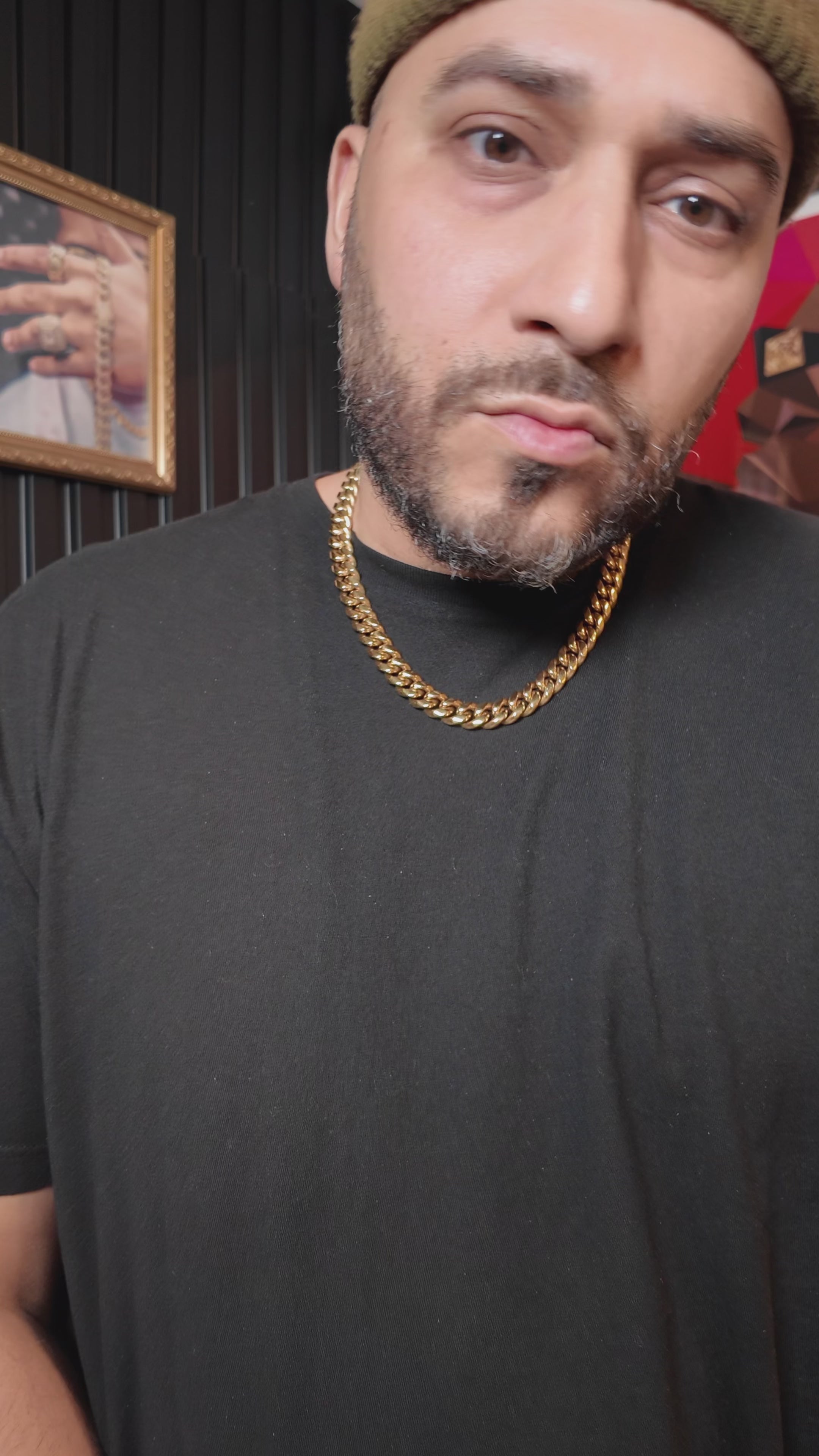 12mm Miami Cuban Link Necklace - 18k Gold Plated