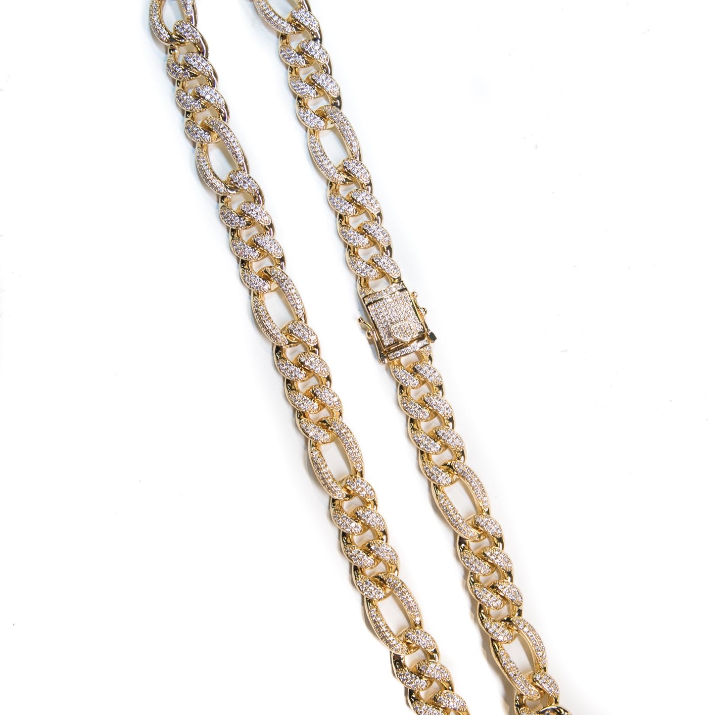 Figaro Studded Necklace - GOLDEN GILT