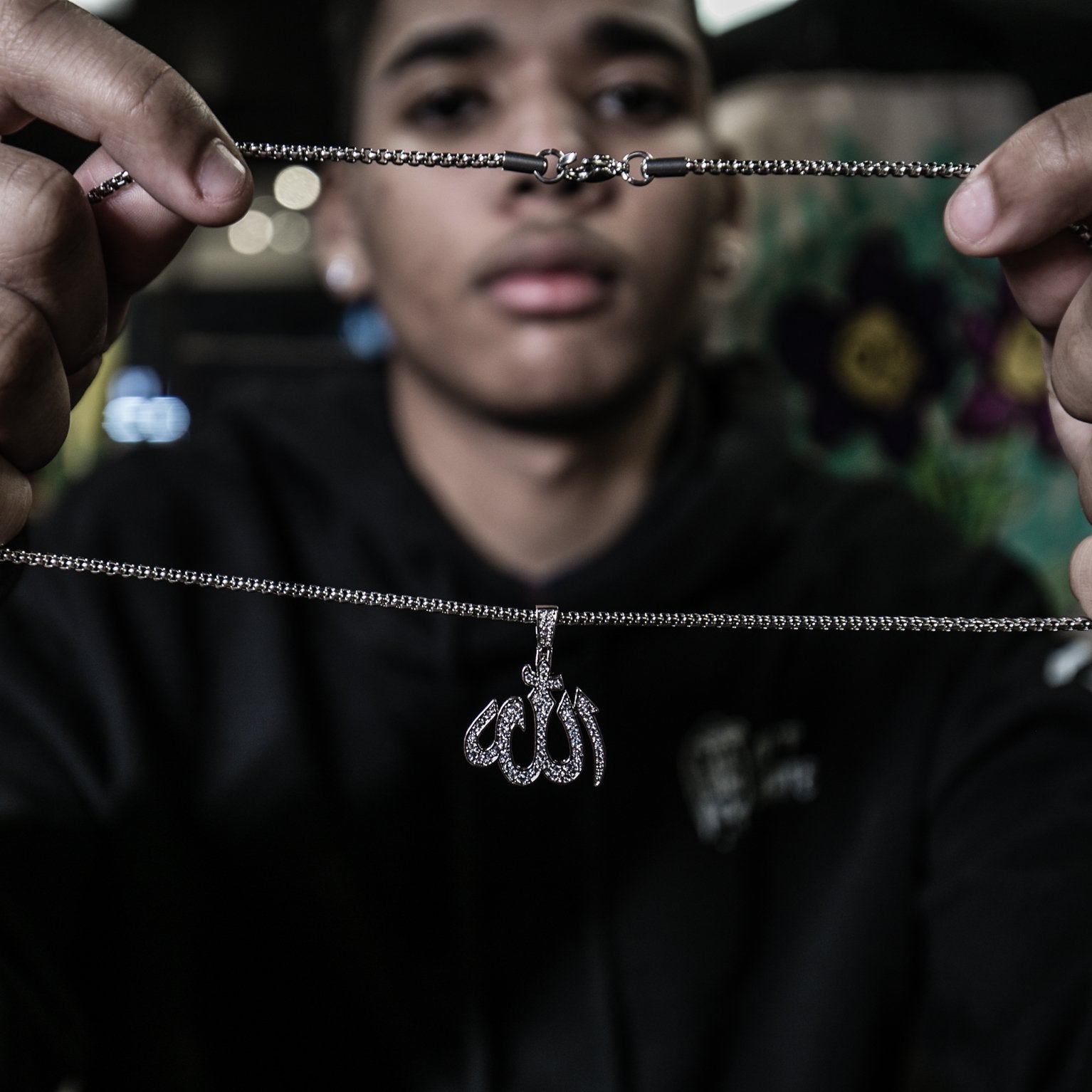 Allah - Silver Stoned - GOLDEN GILT