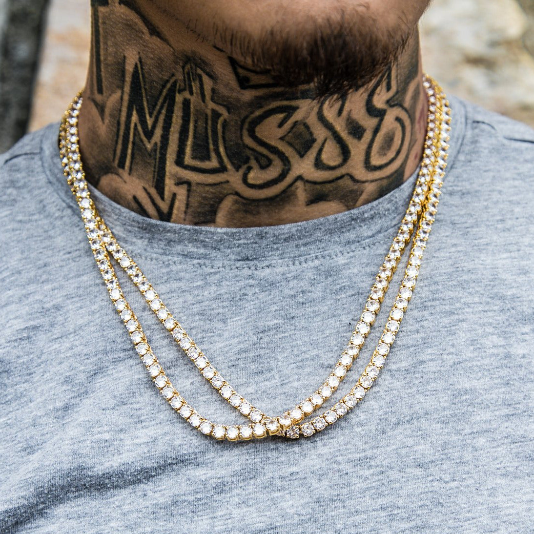 5mm Tennis Necklace Bundle Pack - GOLDEN GILT