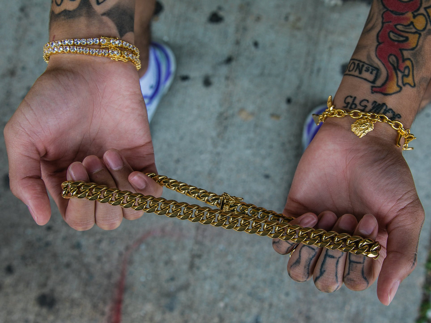 12mm Miami Cuban Link Necklace (Special Price Today) - GOLDEN GILT