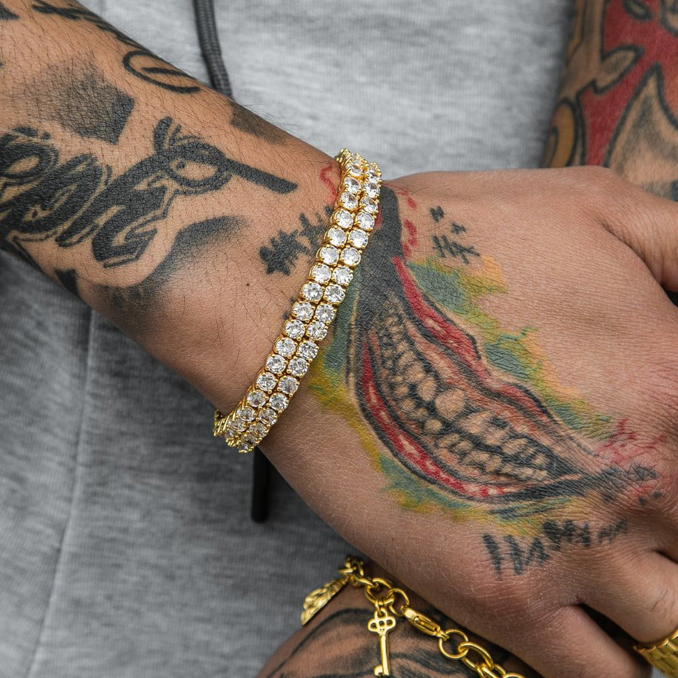 5mm Tennis Bracelet - 18K Gold Plated - GOLDEN GILT