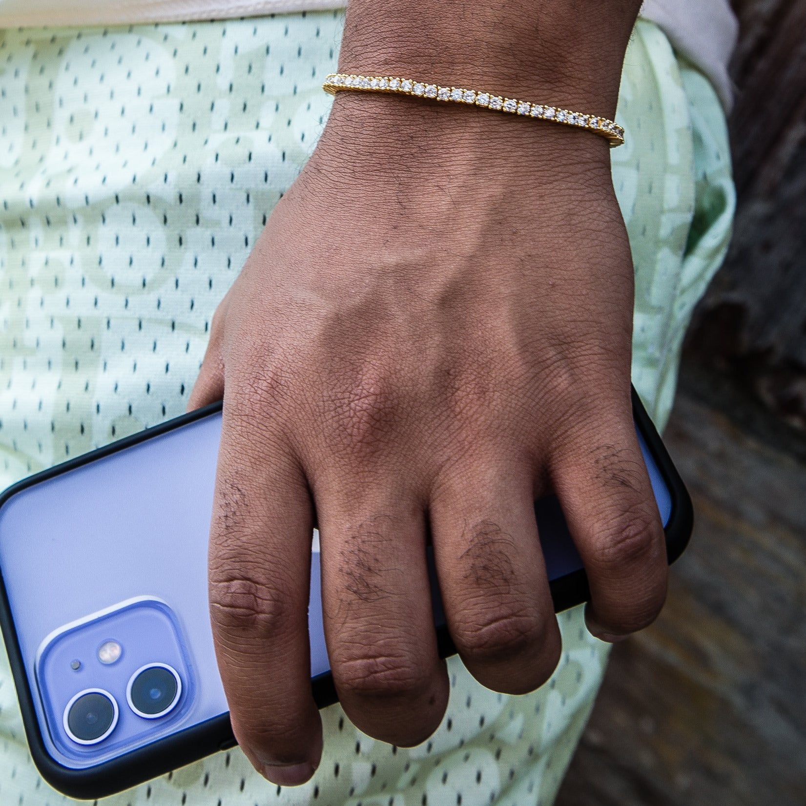 2.5mm Tennis Bracelet - 18K Gold Plated - GOLDEN GILT