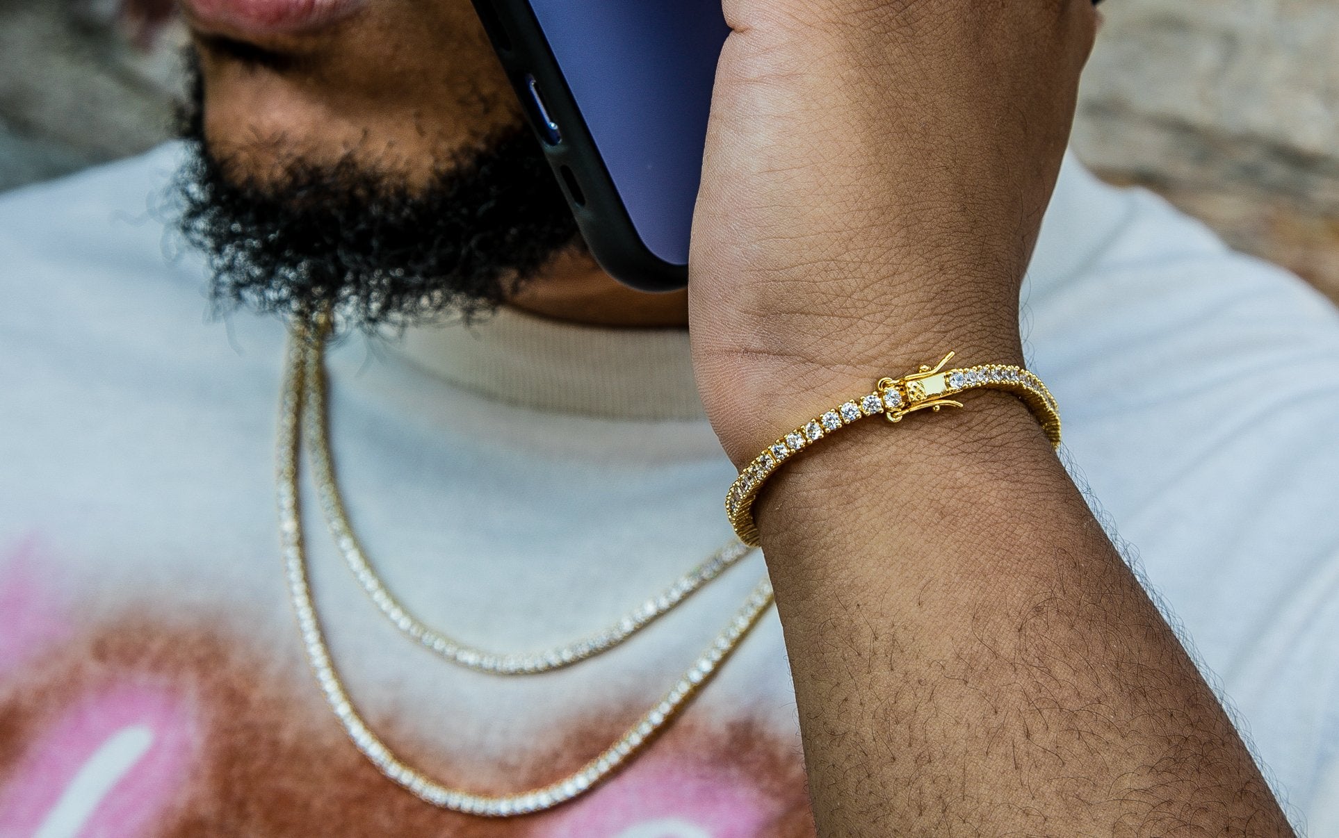 2.5mm Tennis Bracelet - 18K Gold Plated - GOLDEN GILT