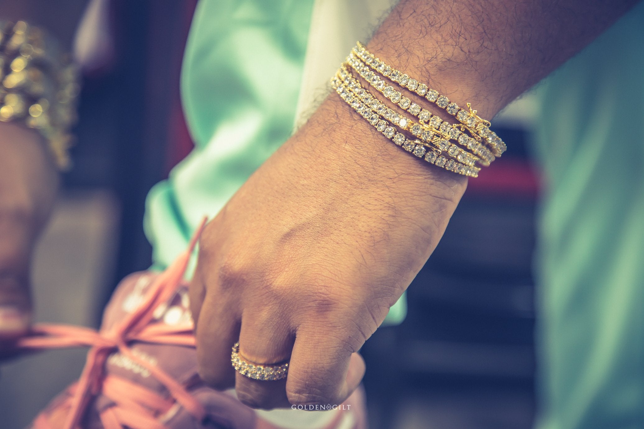 5mm Tennis Bracelet - 18K Gold Plated - GOLDEN GILT