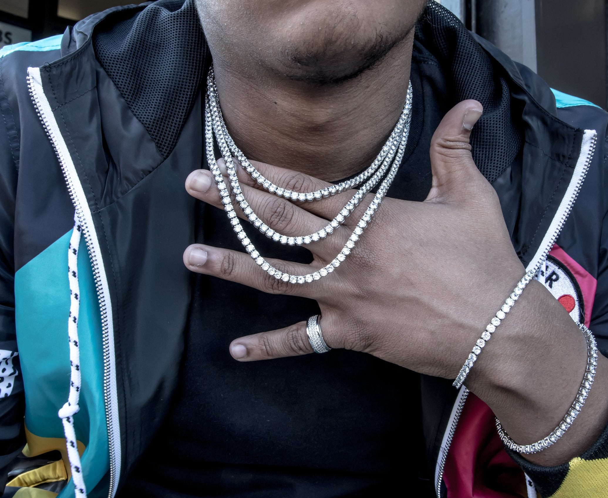 5mm Tennis Necklace Bundle Pack - Silver - GOLDEN GILT