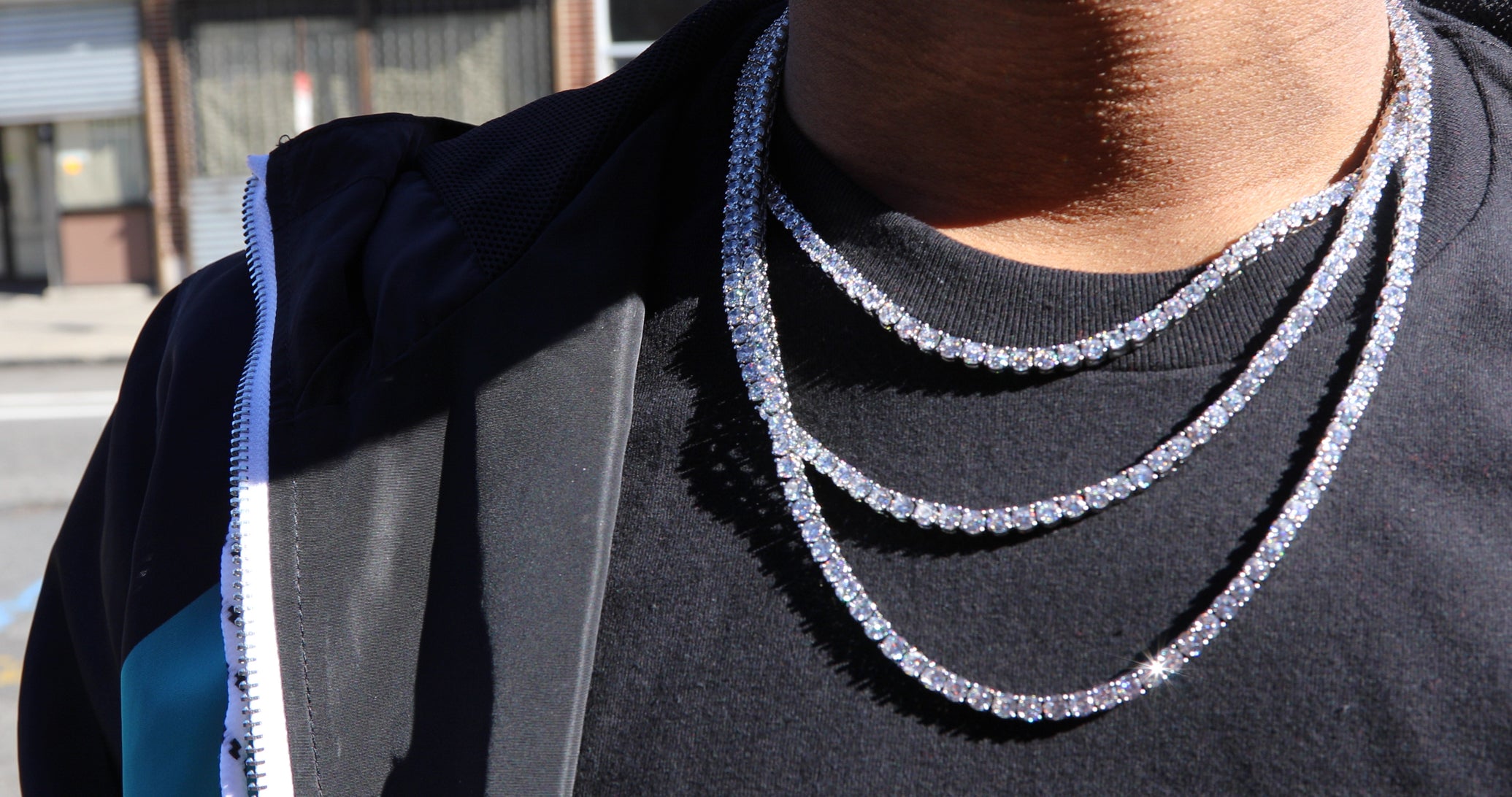 5mm Tennis Necklace - Silver - GOLDEN GILT