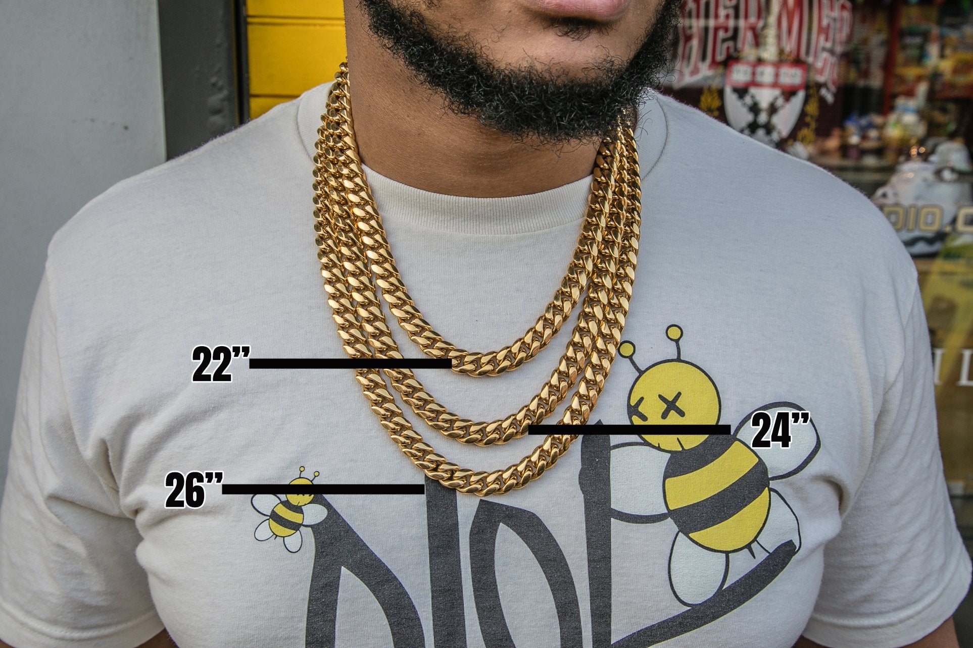 12mm Miami Cuban Link Necklace (Special Price Today) - GOLDEN GILT