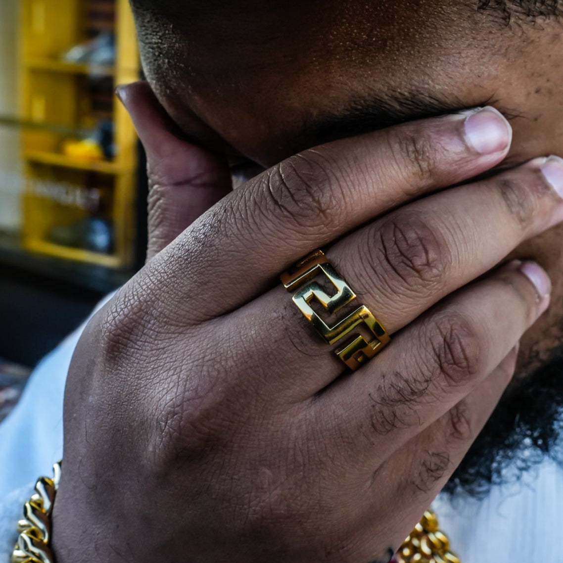 Greek Ring - 18K Gold Plated - GOLDEN GILT