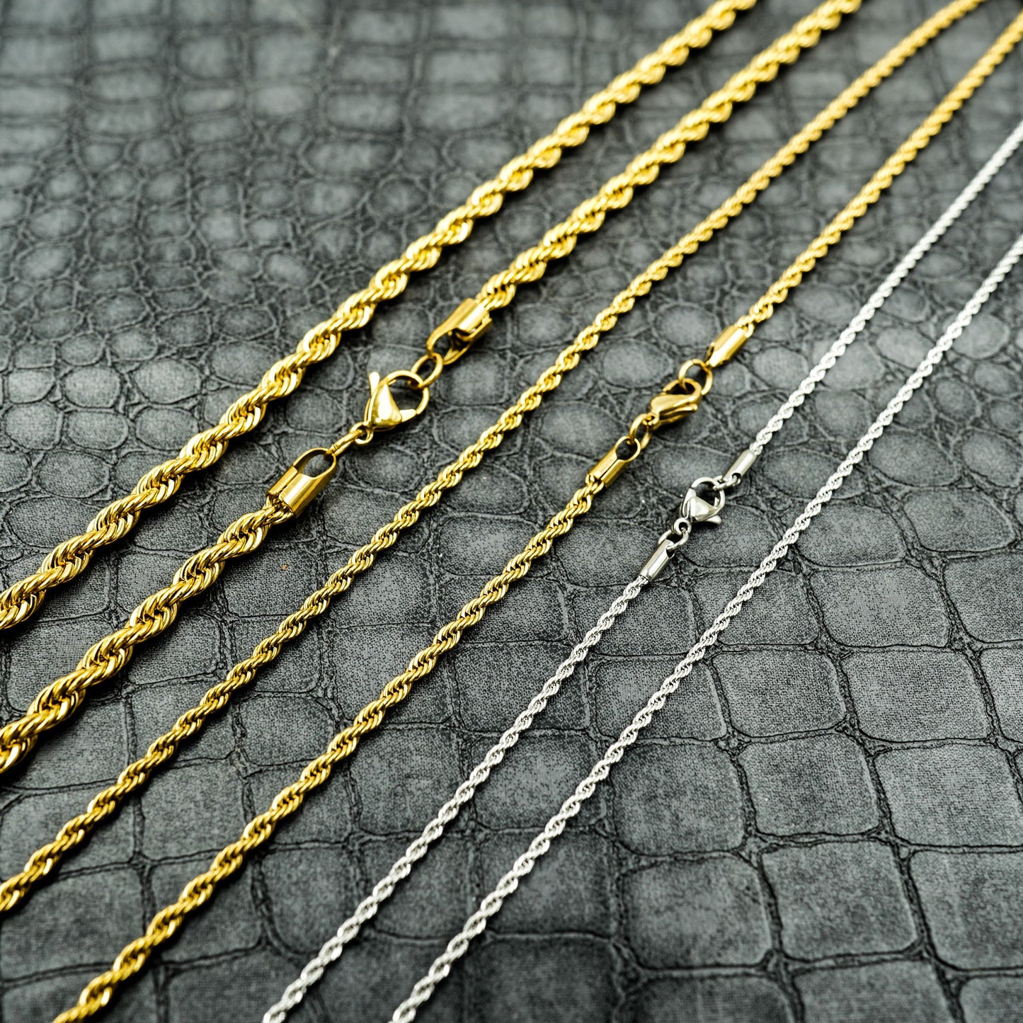 Rope Necklace - 18K Gold Plated