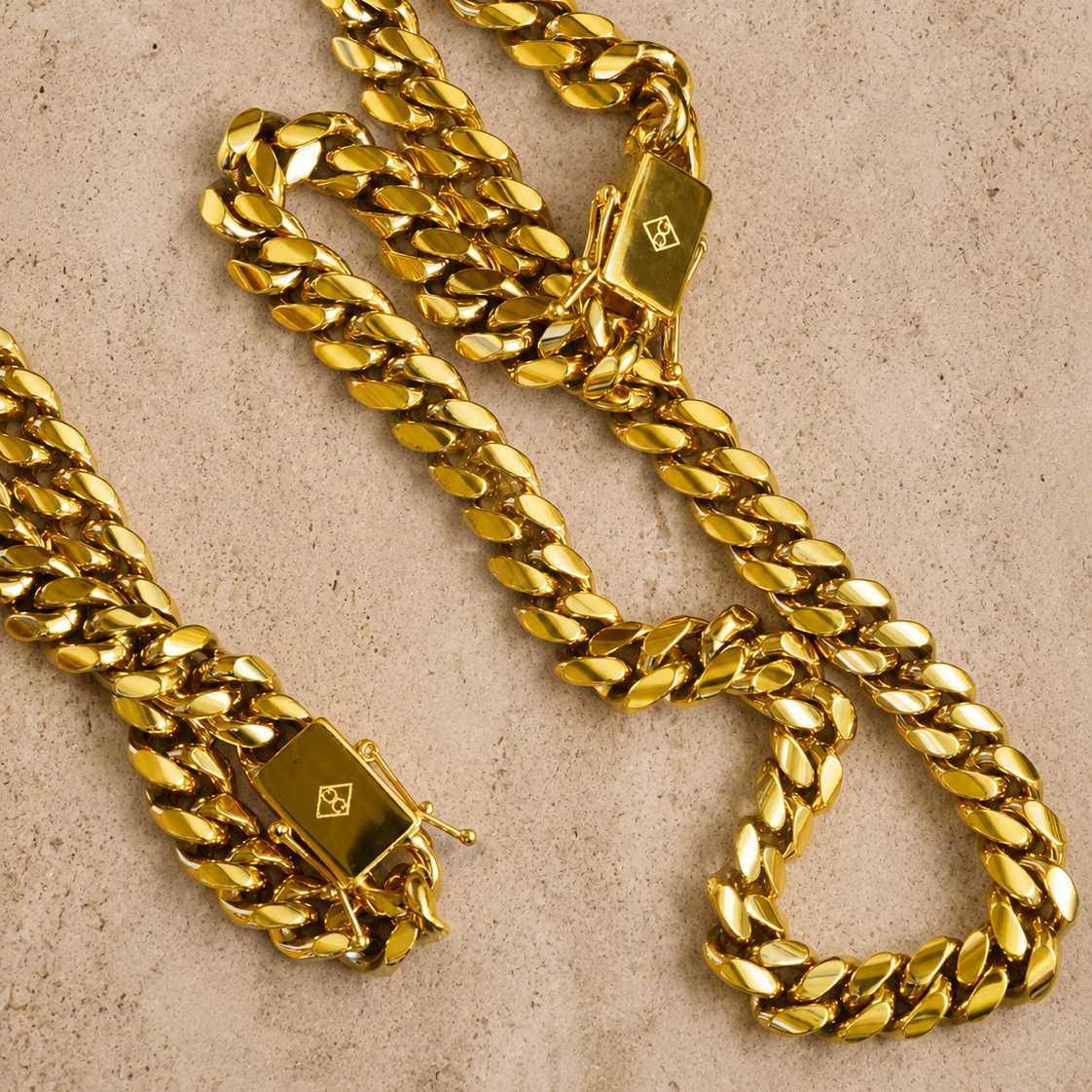 12mm Miami Cuban Link Necklace - 18k Gold Plated