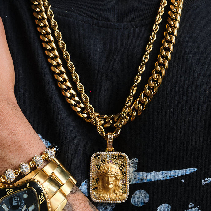 Cathedral Jesus Piece & Necklace