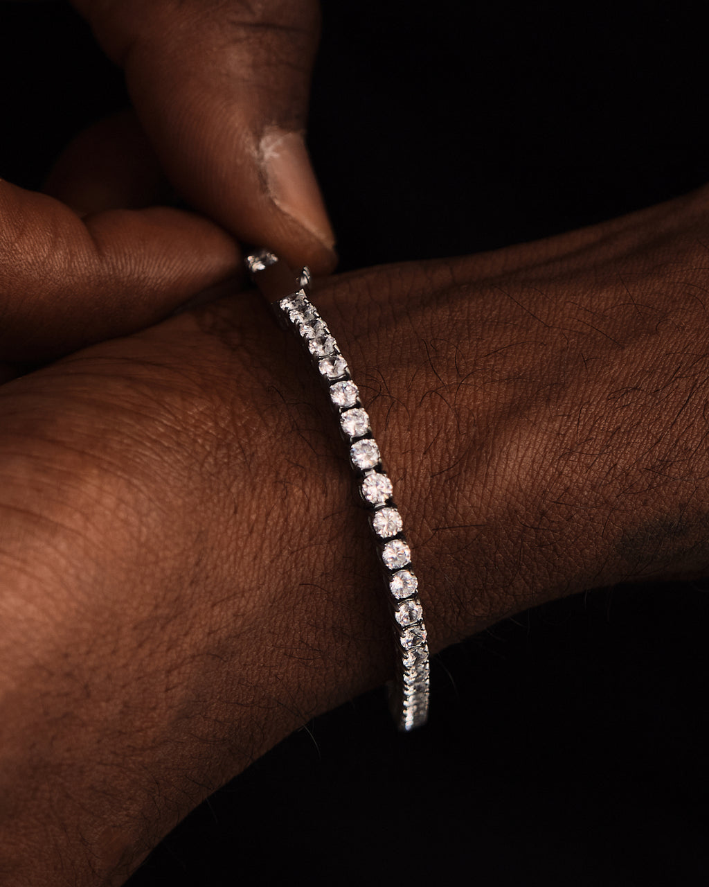 Tennis Bracelet -3mm Stainless Steel - GOLDEN GILT