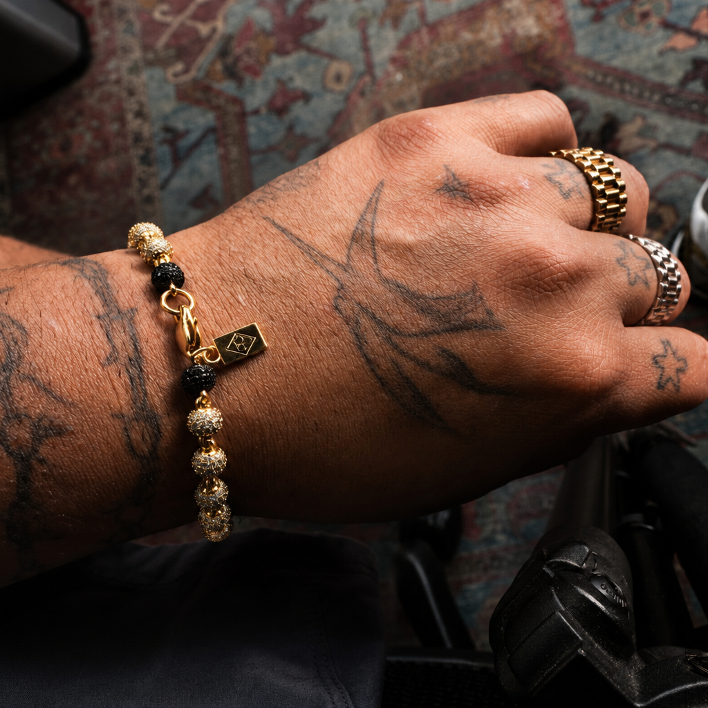Studded Beaded Bracelet