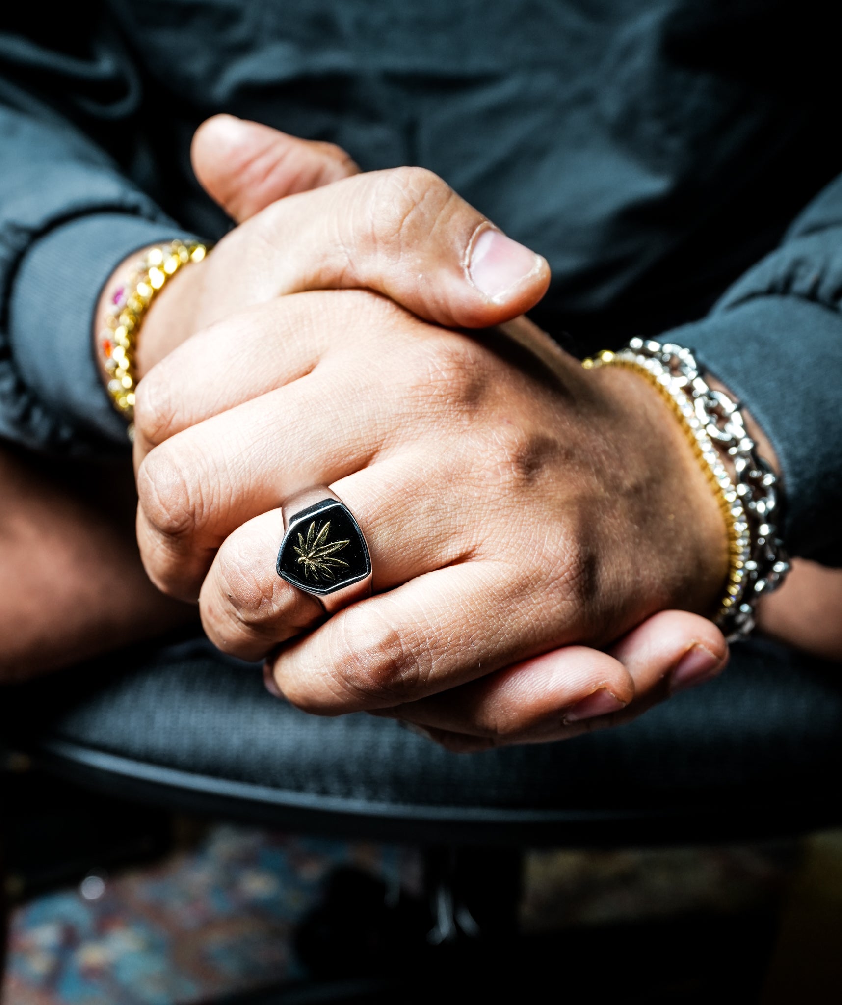 Cannabis Leaf Ring
