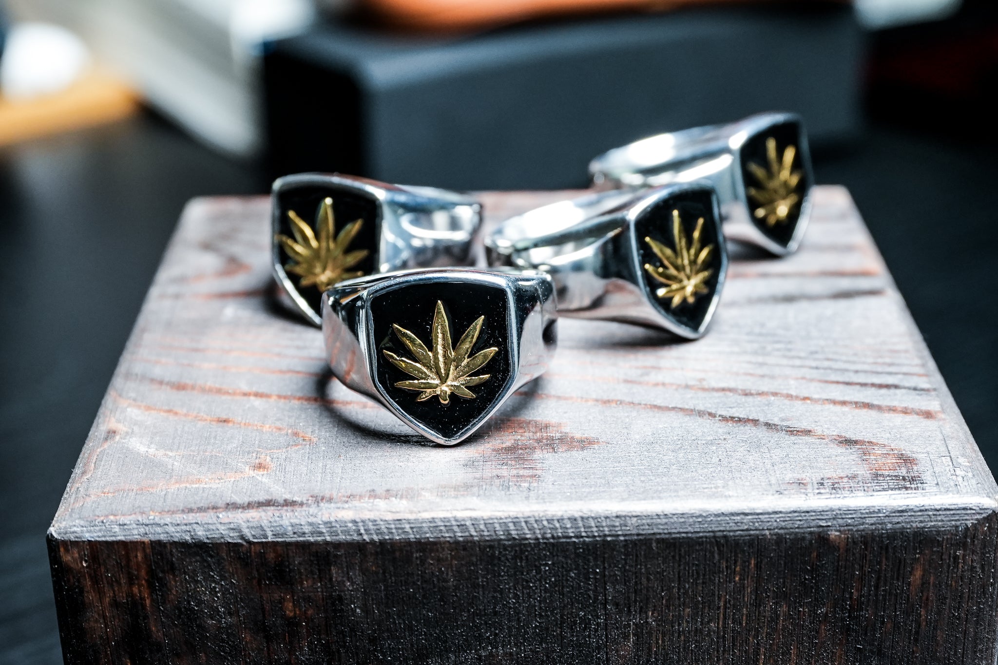 Cannabis Leaf Ring