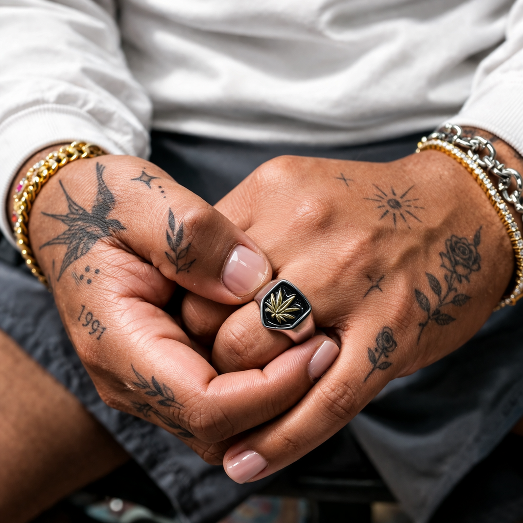 Cannabis Leaf Ring