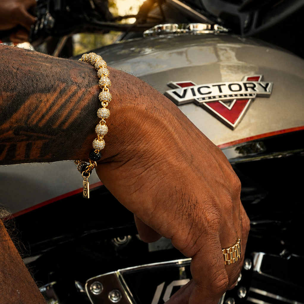 Studded Beaded Bracelet