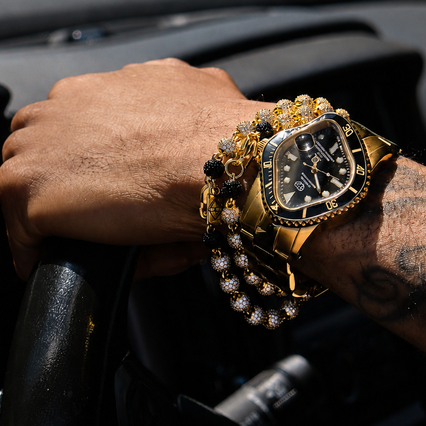 Studded Beaded Bracelet