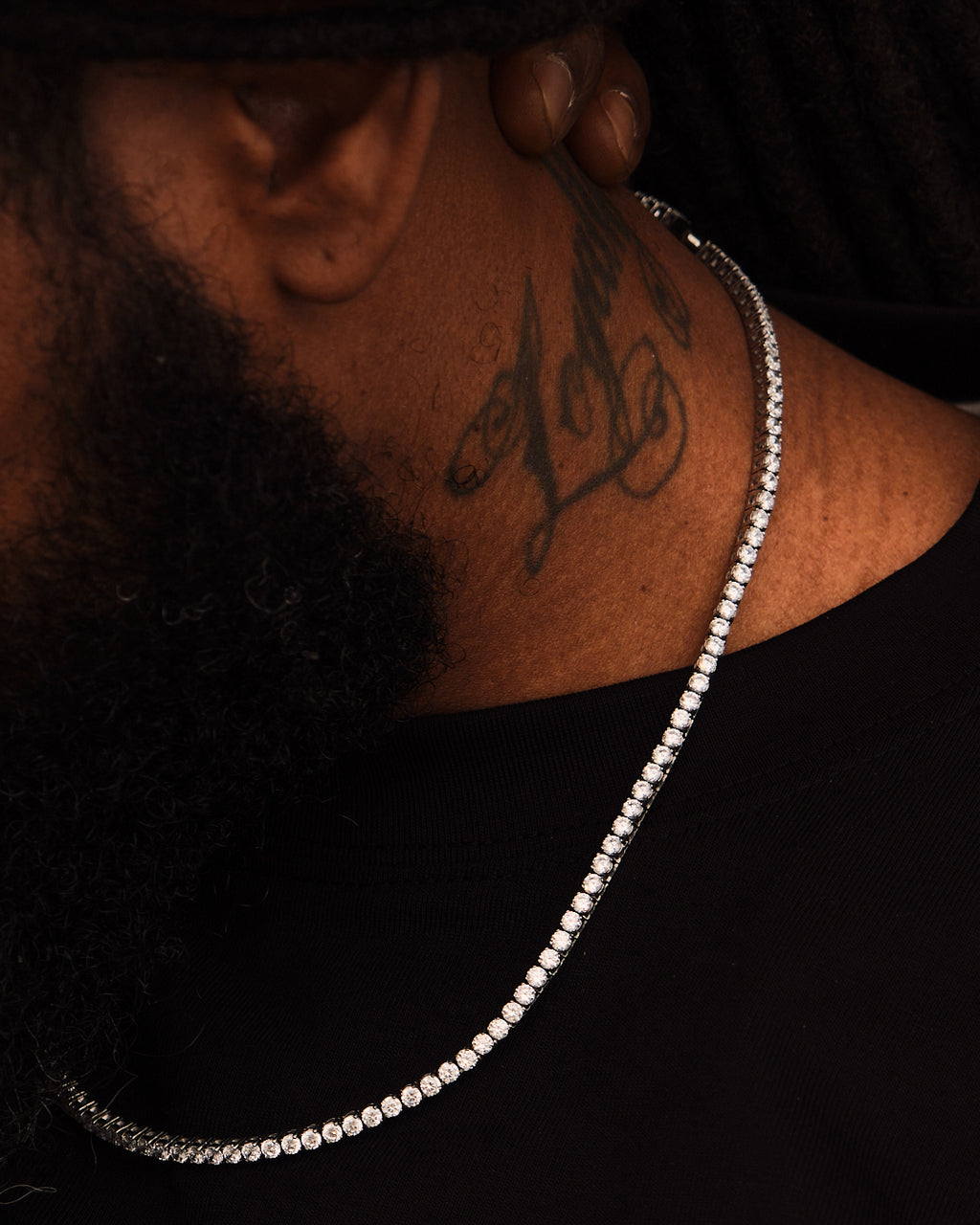 Tennis Necklace -3mm Stainless Steel - GOLDEN GILT