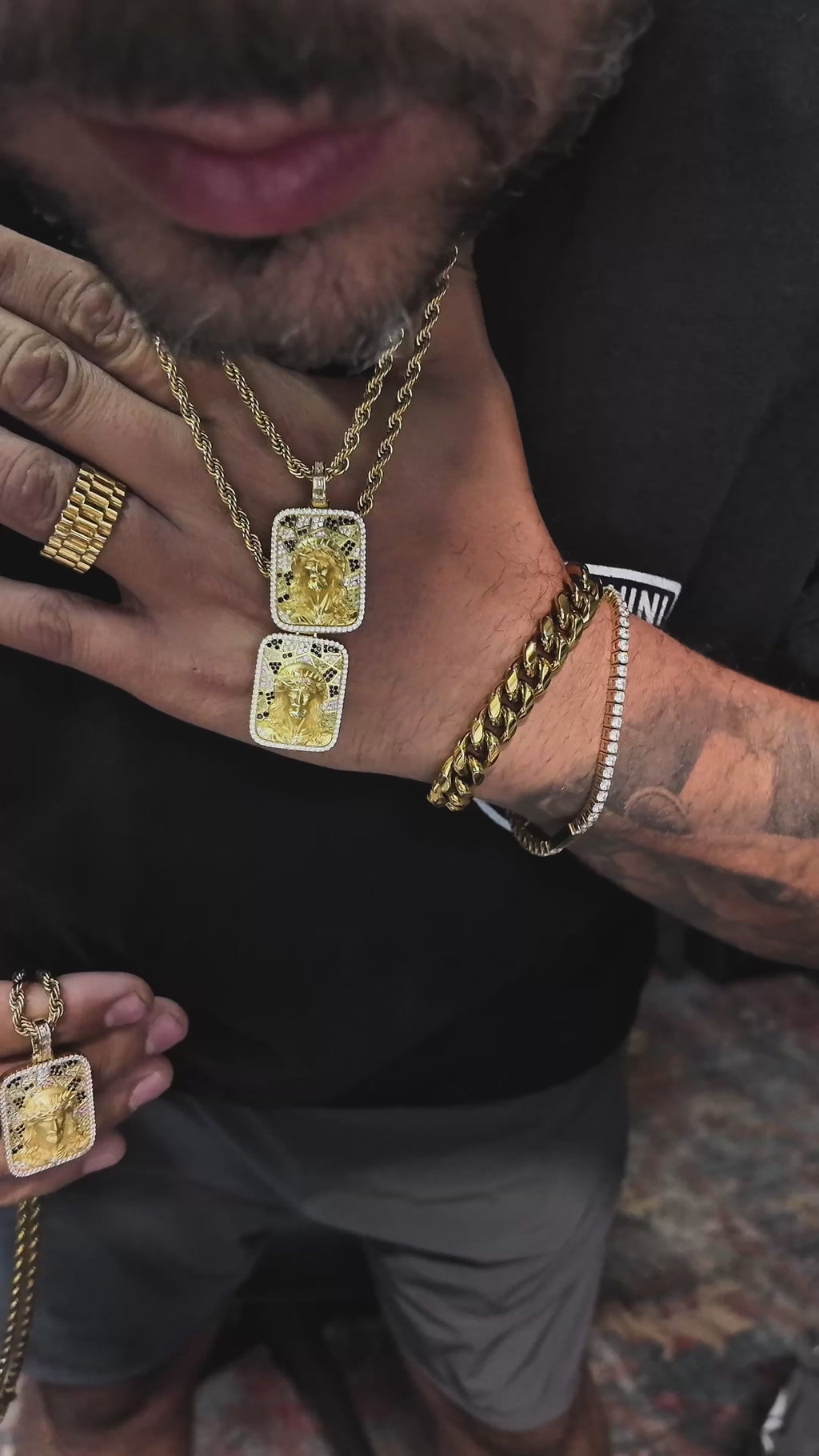 Cathedral Jesus Piece & Necklace