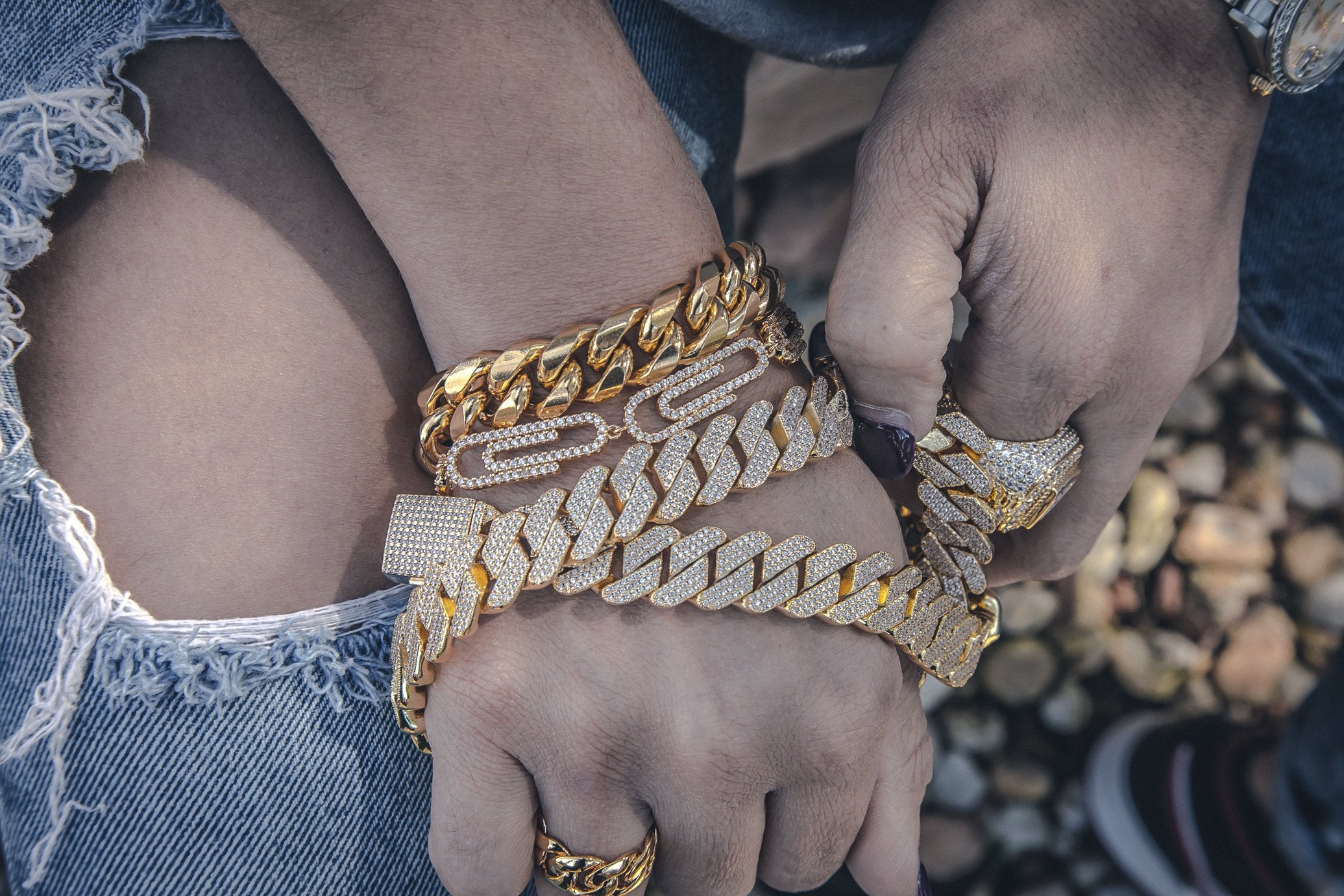 Paper Clip Necklace - GOLDEN GILT