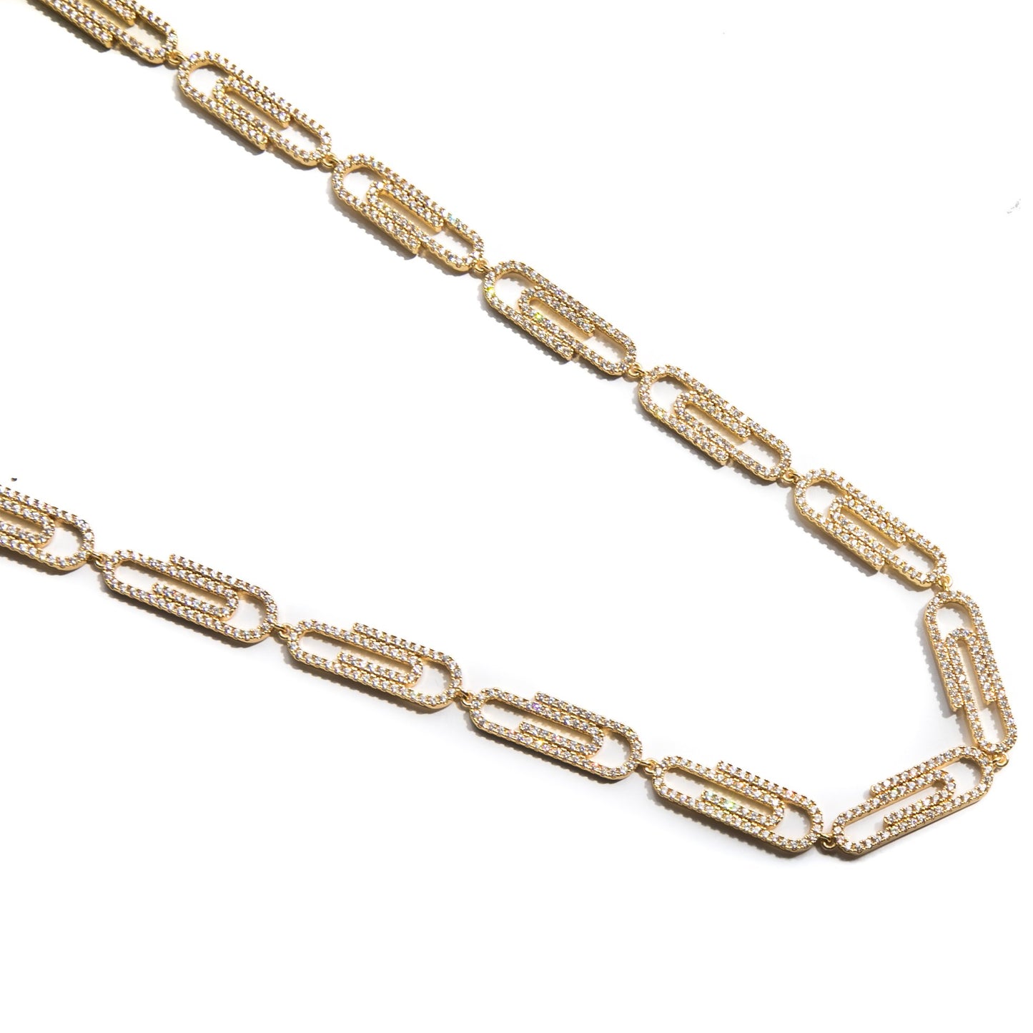 Paper Clip Necklace - GOLDEN GILT