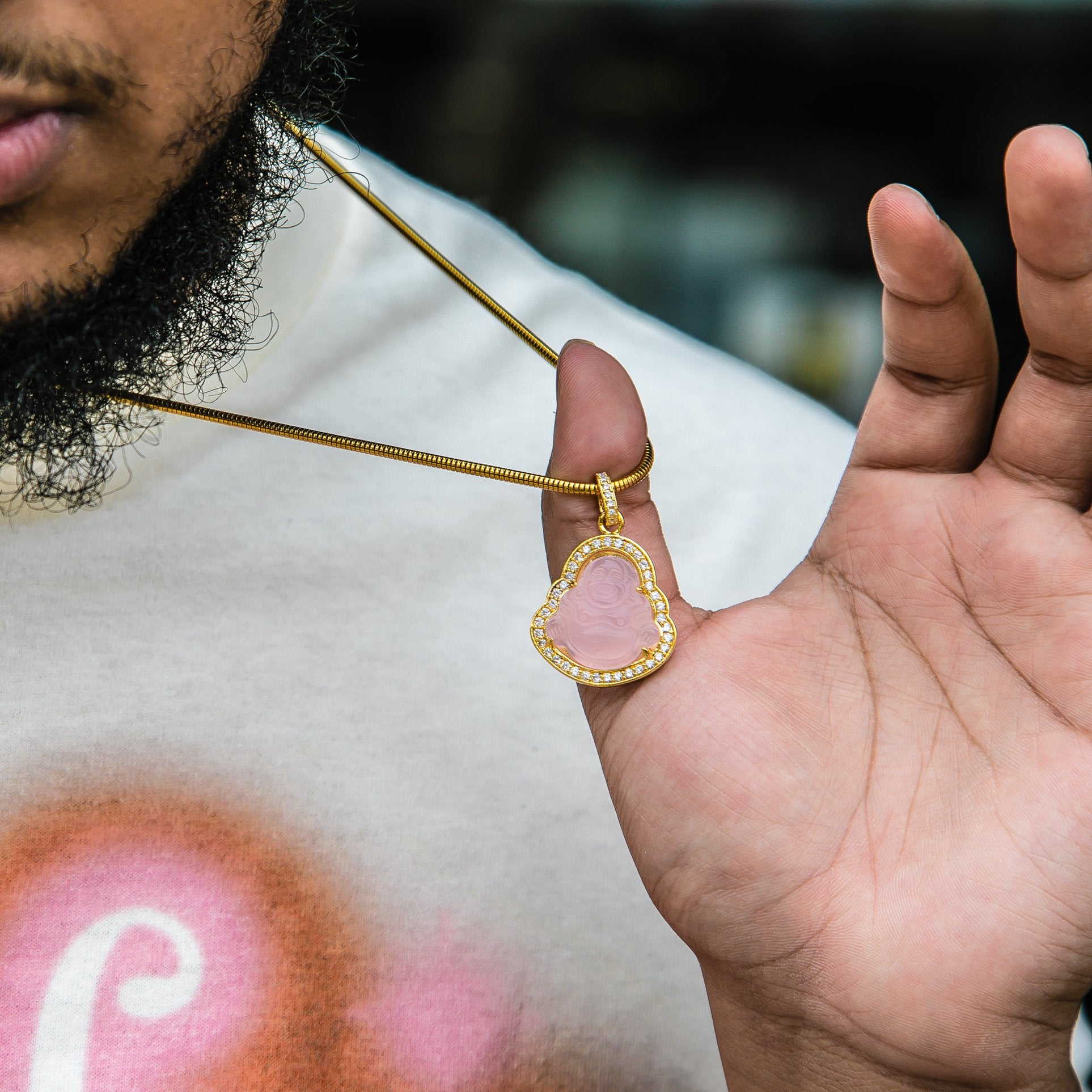 Pink Buddha - GOLDEN GILT