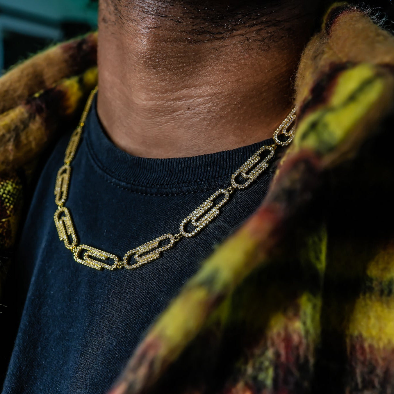 Paper Clip Necklace - GOLDEN GILT