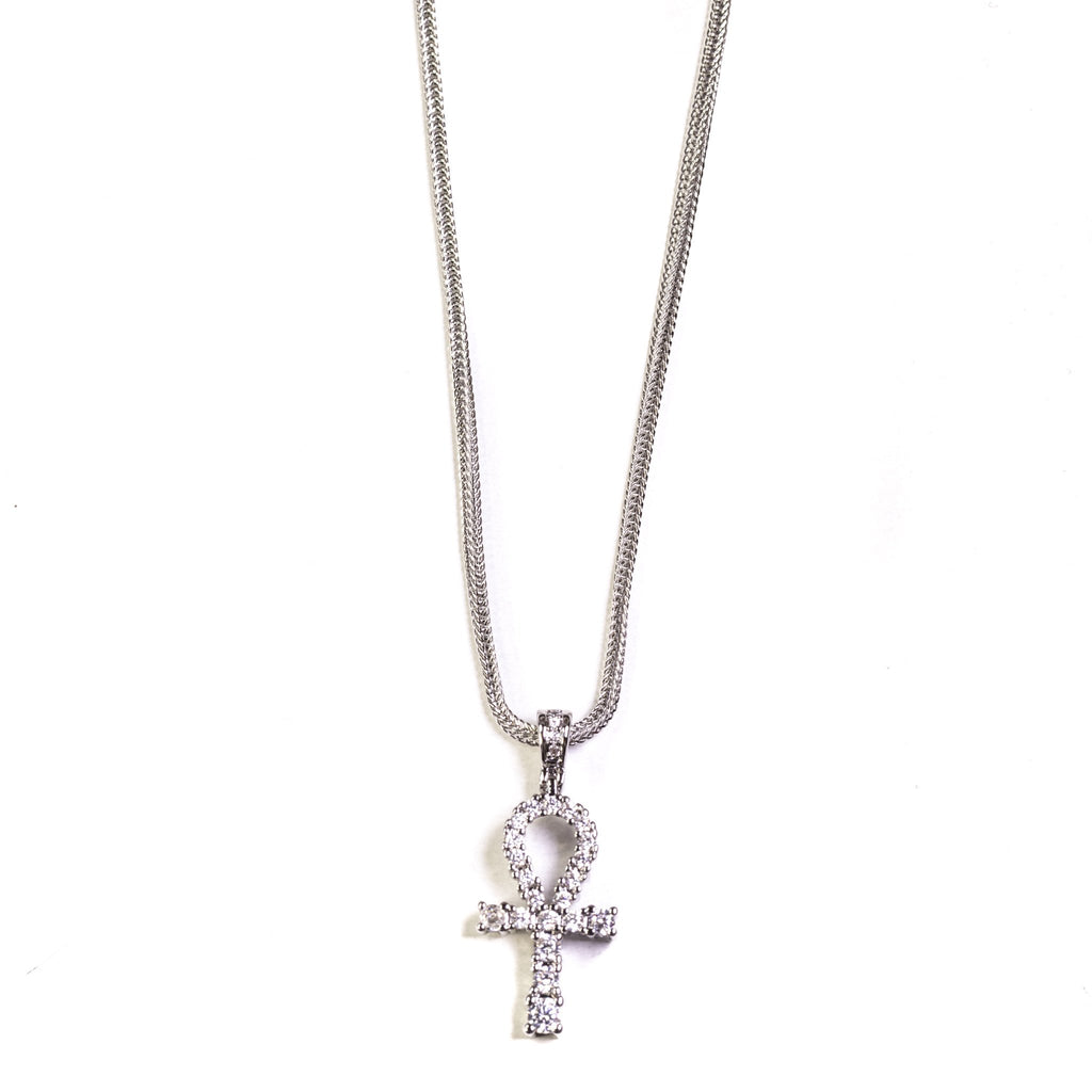 Mini Ankh - Silver Polished - GOLDEN GILT