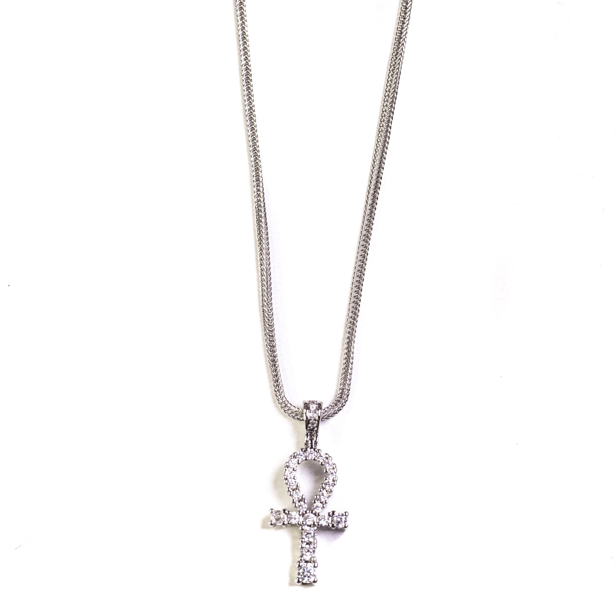 Mini Ankh - Silver Polished - GOLDEN GILT