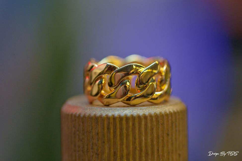 Cuban Link Ring - GOLDEN GILT